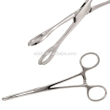 316L stainless steel piercing tool, 6.5 INCH Forester Sponge forceps slotted